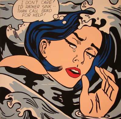 Lichtensteins Drowning Girl